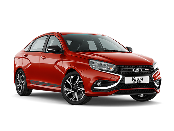 Lada Vesta Sport Цвет: Красный "Сердолик"